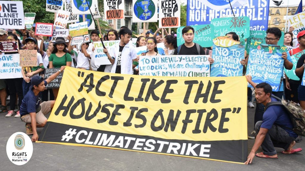 people protesting climate change