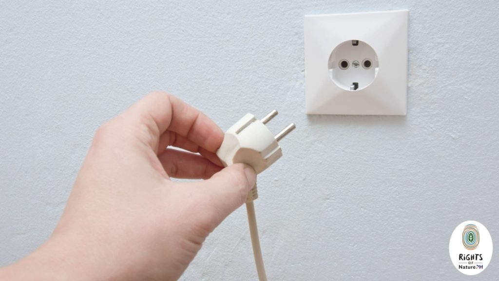 unplugging appliances when not in use